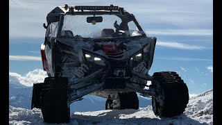 MAVROVO FUN with Yamaha YXZ Camso snow tracks and Akrapovic [upl. by Maire96]