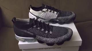 Vapormax Flyknit 2 BlackBlack White Unboxing [upl. by Battista]