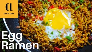 Egg Ramen 5 minute recipe How to make egg ramen at home [upl. by Seagrave]