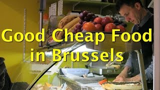 Good Cheap Food in Brussels  Fromagerie Sandwicherie Tonton Garby [upl. by Lasley]