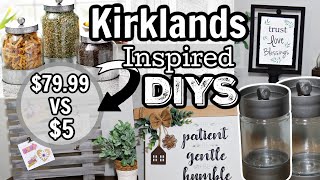 DIY Kirklands Inspired Decor  HighEnd Dollar Tree DIYS  Krafts by Katelyn [upl. by Tab]