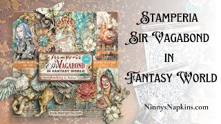 Stamperia Sir Vagabond in Fantasy World Walk through [upl. by Allegra]