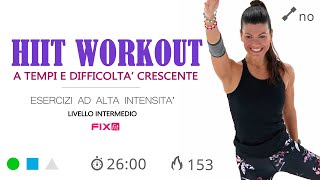 Allenamento HIIT Senza Salti Esercizi Per Dimagrire e Tonificare [upl. by Namad570]