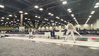 USA Fencing 2025 Summer Nationals and Summer challenge Div III DE vs Nishihira [upl. by Roid]