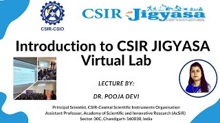 CSIRCSIO JIGYASA PROGRAM  Introduction to CSIR Jigyasa Virtual Lab [upl. by Kirsti]