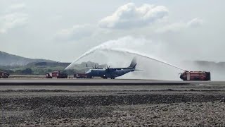 C295 Landing Aircraft  At Navi mumbai international airport [upl. by Gnues]