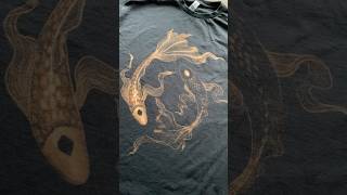 Koi fish bleacht handpainted diytshirt atla avatar art [upl. by Spiegelman]