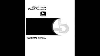 John Deere 644C 646C Compactor Service Manual TM1229 [upl. by Rebak680]