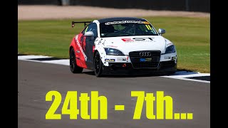 24th  7th in 14 Laps Adam Blair  EST Performance  Audi TT Cup Silverstone [upl. by Ahsien358]