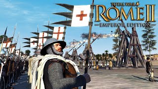 CRUSADERS IN ROME 2  1100 AD Total War Rome 2 Multiplayer Battle [upl. by Baelbeer959]