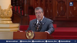 Bernardo Arévalo reacciona por improbación de estado de Calamidad en el Congreso [upl. by Raual]