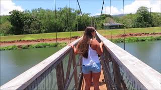 Hanapepe Swinging Bridge Kauai 2018 [upl. by Omura119]