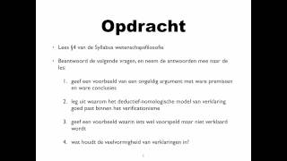 Het deductiefnomologische model [upl. by Eimme]