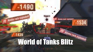 Ammo racks compilation 50 World of Tanks Blitz [upl. by Amathiste]