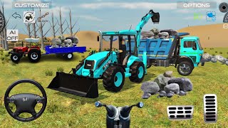 Drive 🔥 jcb loaded dumper stone 🪨 jcb dumpertruck driving tractor gamingvideos [upl. by Cudlip148]