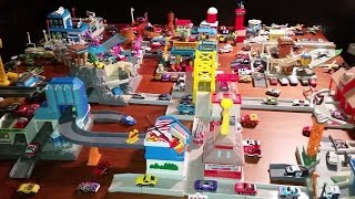 Micro Machines HUGE City Toy Collection Playset Galoob Hiways amp Biways etc 1980s90s [upl. by Amoihc]