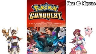 Pokemon Conquest  First 10 Minutes  Nintendo DS [upl. by Macleod]