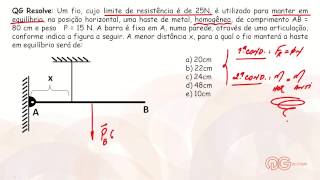 Física Equilíbrio de Corpo Extenso  ENEM [upl. by Alboran]