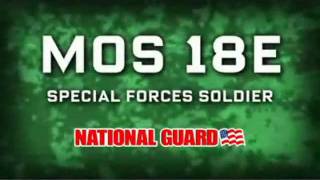 Special Forces Operator MOS 18series recruitment video [upl. by Nirroc]