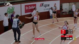 Hallen SM 2024  Frauen 200m Vorlauf 1 Serie [upl. by Audette]