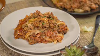 Sweet and Tangy Casserole Of LAYERED CABBAGE AND GROUND BEEF  Recipesnet [upl. by Riordan172]