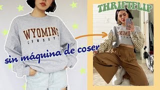 transformando ropa de tianguis SIN MÁQUINA DE COSER [upl. by Sauer]