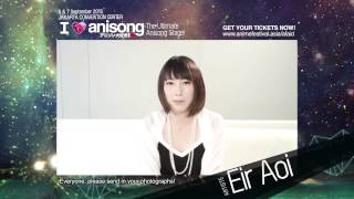 Eir Aoi Message Video  AFAID 13 I Love Anisong [upl. by Annua]