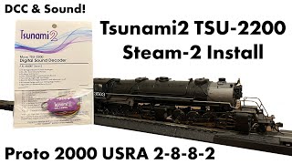 Proto 2000 Heritage Steam DampRGW URSA 2882 SoundTraxx Tsunami2 Install [upl. by Eenwat555]