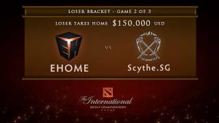 EHOME vs ScytheSG Game 2 Loser Bracket Finals  Dota 2 International [upl. by Segalman]