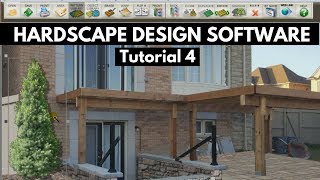 Hardscape Design Software quotHISquot aka quotGreenScapes  Show Fence and Plants  Tutorial 4 [upl. by Fredela]