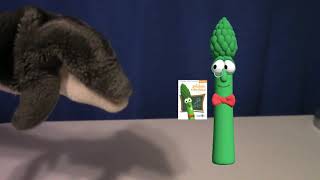 Veggietales Archibalds Opposites Book ReadALong Featuring Archibald Asparagus [upl. by Lilac]