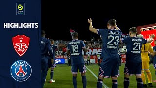 STADE BRESTOIS 29  PARIS SAINTGERMAIN 2  4  Highlights  SB29  PSG  20212022 [upl. by Harris]