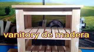 COMO HACER UN VANITORY DE MADERA [upl. by Audri]