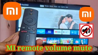 MI TV remote volume control mute setting tipsvolume new tips Tamil [upl. by Gnol]