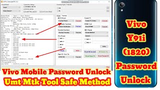 Vivo Y91i 1820 Password Unlock Umt Tool  All Error Fix  Frp bypass 2023 GSMHEMANT [upl. by Yunick]