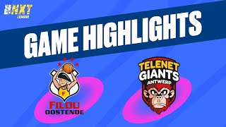 Filou Oostende vs Telenet Giants Antwerp  Game Highlights [upl. by Inigo]