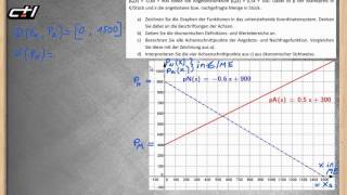 Marktgleichgewicht  Angebots und Nachfragefunktion  Lineare Funktionen ★ Grafik [upl. by Thgiwed503]