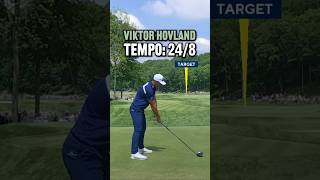 Viktor Hovland’s powerful golf swing is definitely Tour Tempo golf [upl. by Hutchins]