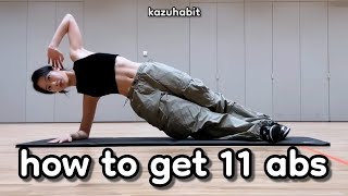 kazuhas COMPLETE 7 minute ab workout [upl. by Smiley]