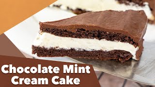 Keto Chocolate Mint Cream Cake Recipe [upl. by Alur]