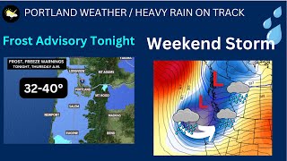 Portland Weather Frost Advisory Weekend Rain Storm [upl. by Ainez]