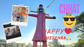 DUSSEHRA ਮੇਰੇ PIND❤️😉 DA FULL ENJOY dussehra pind zirakpur punjab mohali chhatbir [upl. by Kutchins]