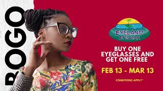 Eyeland Eyewear BOGO Sale 2023 [upl. by Nylsej]