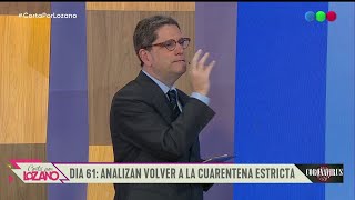 Analizan volver a la cuarentena estricta  Cortá por Lozano [upl. by Llacam55]