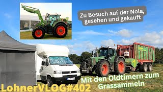 LohnerVLOG402 Fendt Favorit 818 am Strautmann Terra Vitesse I Norla Messe I Fendt 620 I Messekauf [upl. by Anilet826]