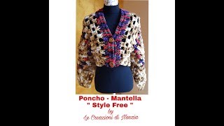 PONCHO  MANTELLA quot STYLE FREE quot A UNCINETTO [upl. by Voletta]