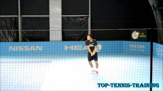 JW Tsonga Training 2012 [upl. by Niamjneb]