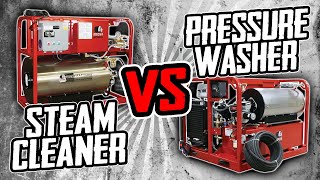 STEAM CLEANING vs PRESSURE WASHING [upl. by Erinna499]