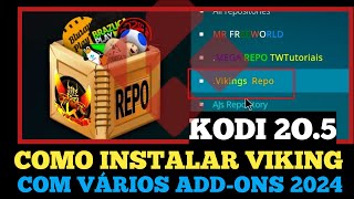 🚨🔥Top kodi Nova atualização 205  Como configurar e instalar o vikings 2024 kodi mais vikings [upl. by Lyontine]