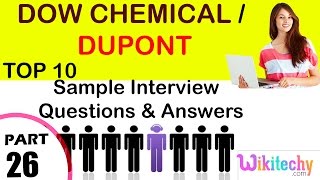 dow chemical  dupont important interview questions and answers for freshers  experienced [upl. by Nytsuj]